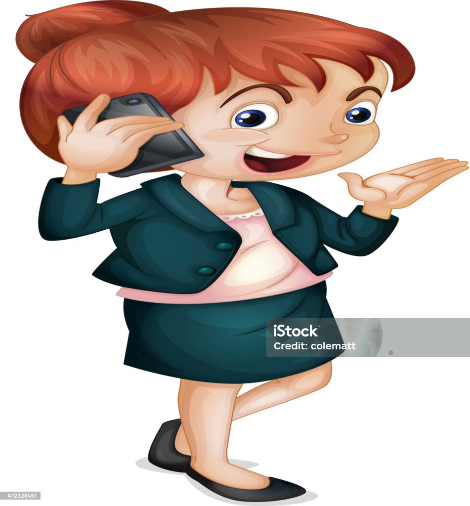 Lady talking on phone Adult stock vector