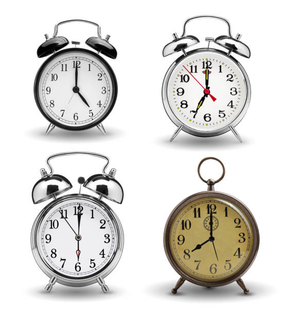 istock Set of alarm clocks 472328462