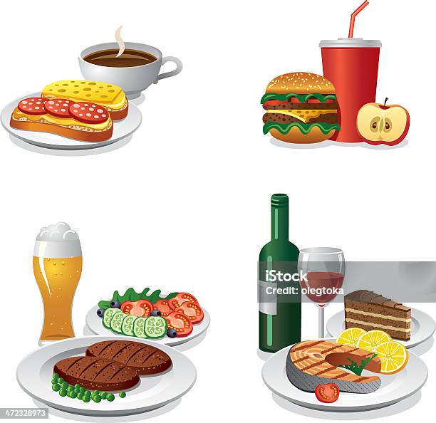 毎日のお食事のアイコンセット - おやつのベクターアート素材や画像を多数ご用意 - おやつ, アイコン, アイコンセット