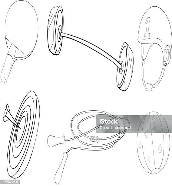 Vetores de Exercícios E Equipamentos De Caça e mais imagens de Alvo - Alvo, Artigo de vestuário para cabeça, Barra de peso