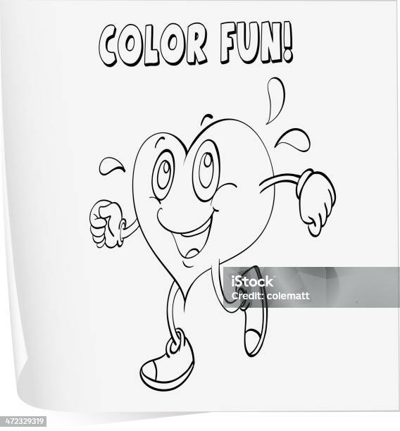 Coloring Worksheet Stock Illustration - Download Image Now - Activity, Biology, Black Color