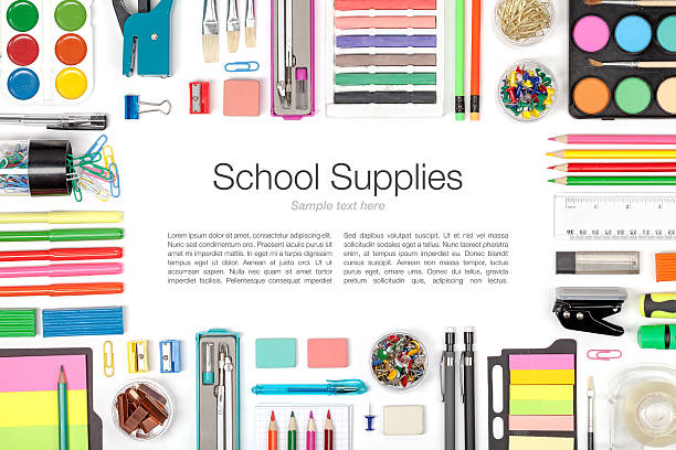 istock school supplies on white background 472329500