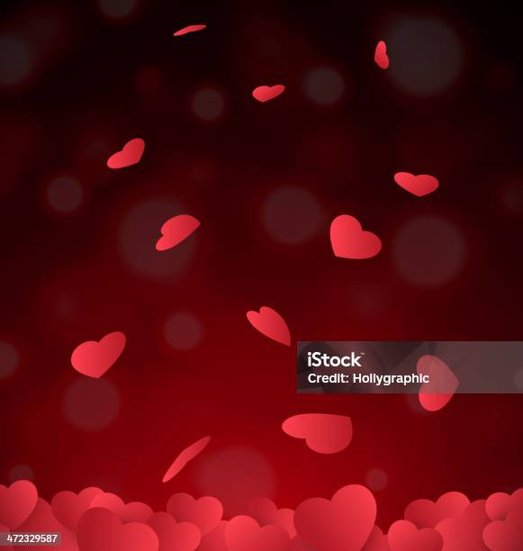 Falling Hearts — стоковая векторная графика и другие изображения на тему Абстрактный - Абстрактный, Блестящий, Веб-страница