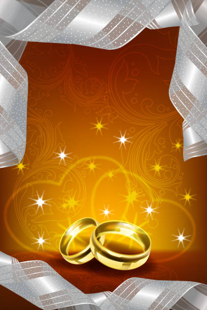 美しいウェディングの背景 - vertical wedding gold illuminated点のイラスト素材／クリップアート素材／マンガ素材／アイコン素材
