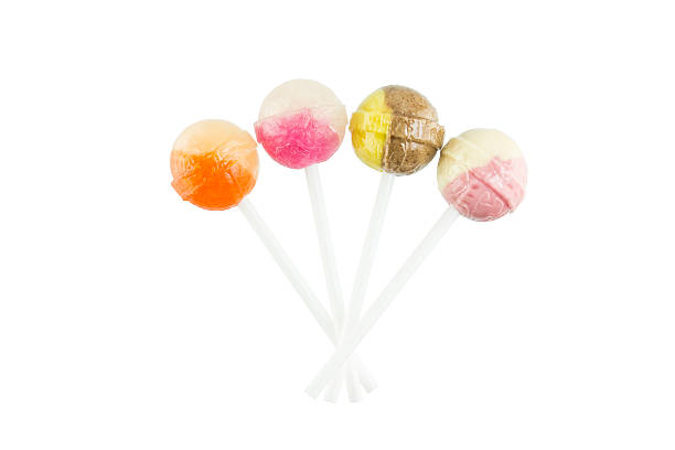 istock Colorful lollipop on white background 472329874