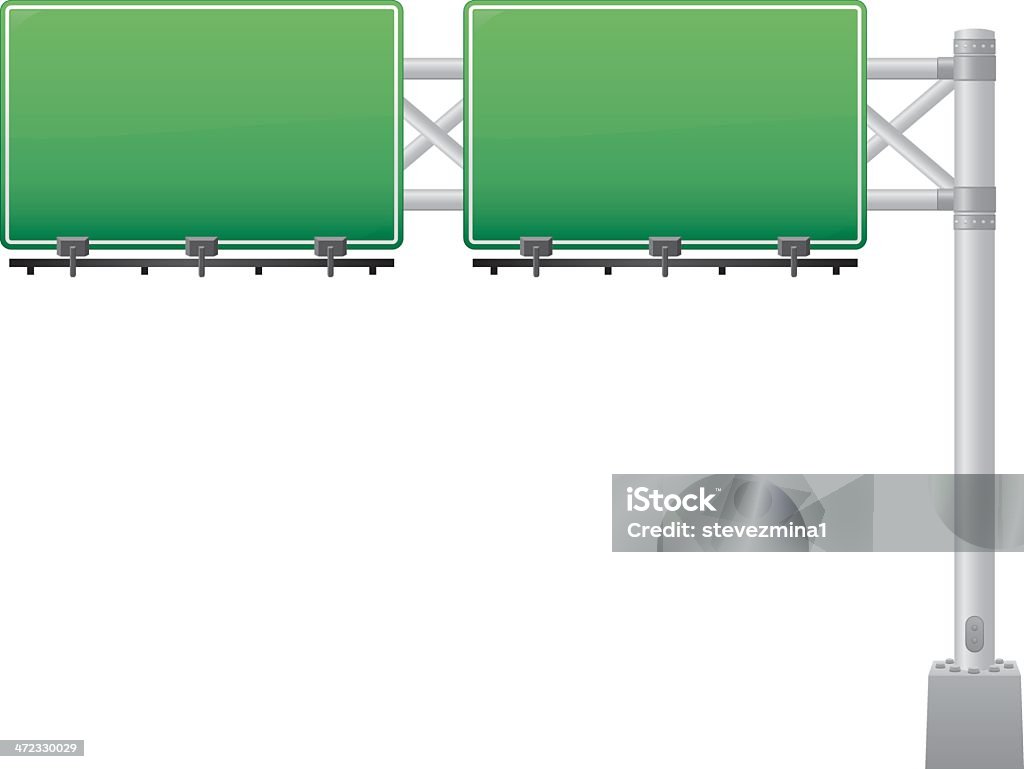 Multi Lane Sign Road Sign Stock Illustration - Download Image Now - Multiple Lane ...