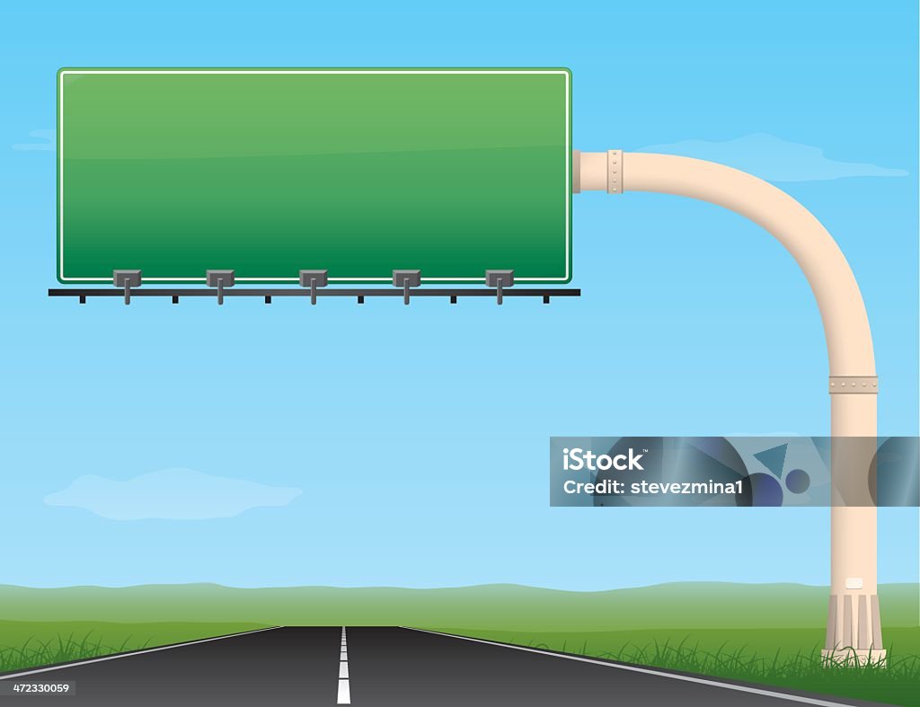 Panneau routière - clipart vectoriel de Autoroute libre de droits