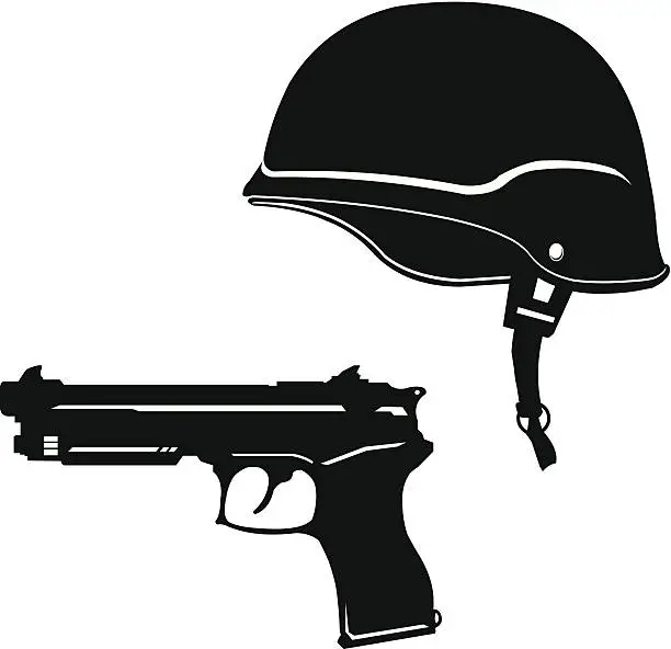 Vector illustration of War Silhouette Icon