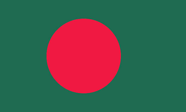 Flag of Bangladesh vector art illustration