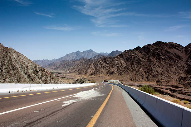 Mountain road Mountain road fujairah stock pictures, royalty-free photos & images