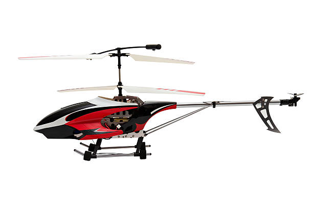 istock Model radio-controlled helicopter on a white background. 472331142