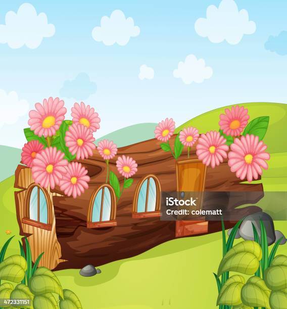 Wooden House Stock Illustration - Download Image Now - Animal, Blue, Business Finance and Industry