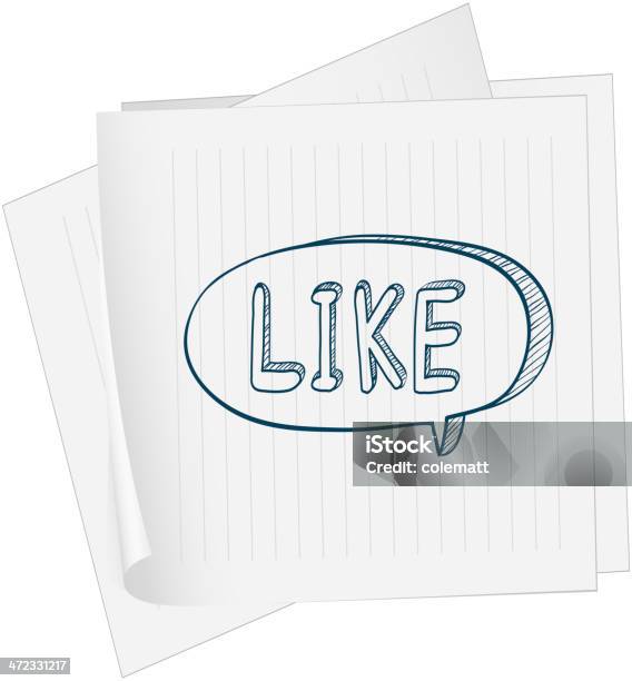 Callate Paper Paper With A Callout Stock Illustration - Download Image Now ...