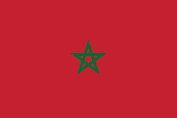 플래깅 of 모로호 - moroccan flags stock illustrations