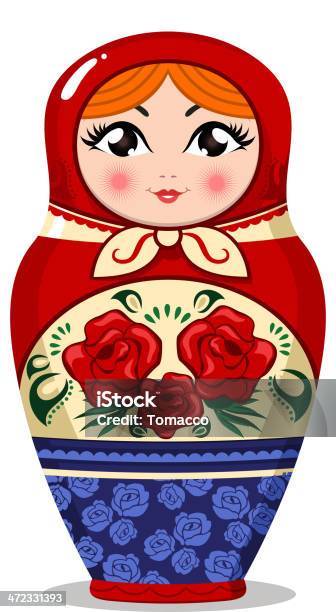 Vetores de Matryoshka Boneca Russa e mais imagens de Boneca Russa - Boneca Russa, Fundo Branco, Antiguidade