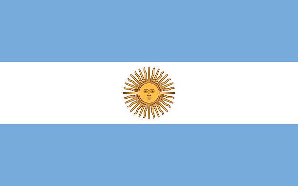 Flag of Argentina vector art illustration