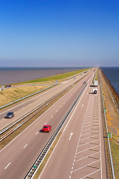 istock The 'Afsluitdijk' dike damming off the former Zuiderzee, The Netherlands 472333588