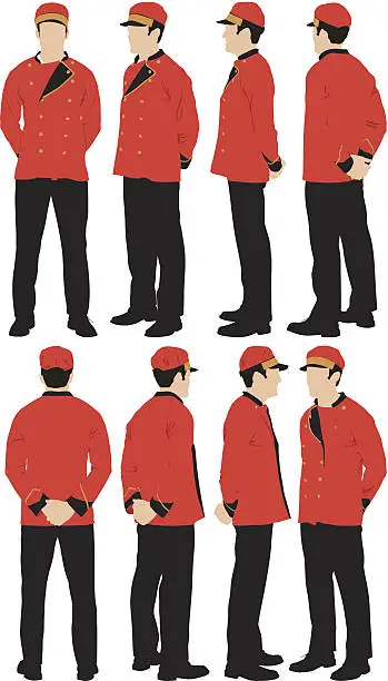 Vector illustration of Personal valet
