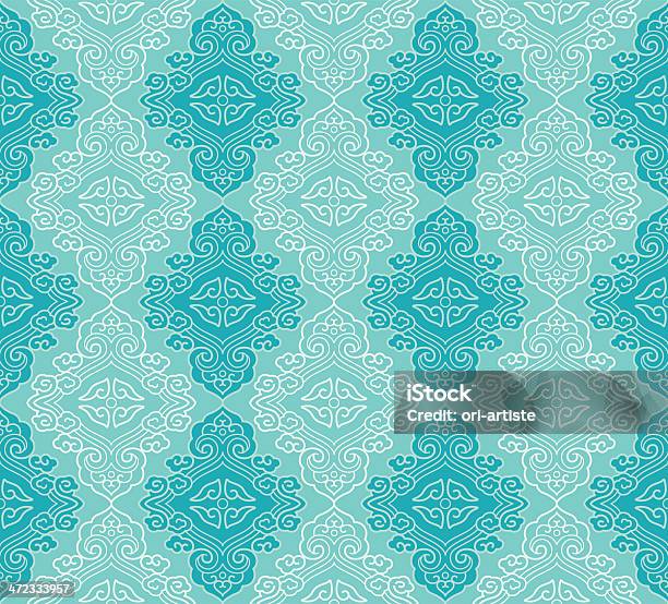 Seamless Pattern Orientale - Immagini vettoriali stock e altre immagini di Antico - Vecchio stile - Antico - Vecchio stile, Astratto, Cultura dell'Asia Orientale