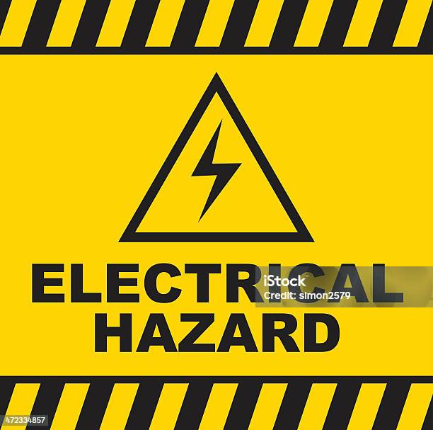 전기 위험 경고 표시 전기-연료 및 전력 생산에 대한 스톡 벡터 아트 및 기타 이미지 - 전기-연료 및 전력 생산, 위험, 송전선