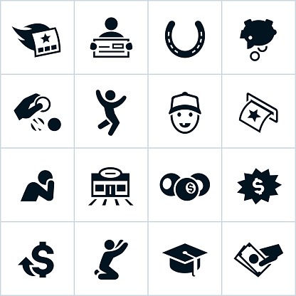 Black Lottery Icons