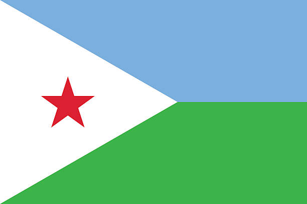 Flag of Djibouti Proportion 2:3, Flag of Djibouti flag of djibouti stock illustrations