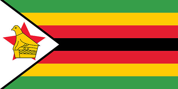 ilustrações de stock, clip art, desenhos animados e ícones de bandeira do zimbabué - zimbabwe