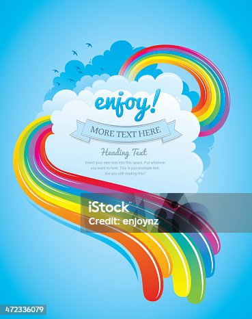 istock Summer rainbow design 472336079
