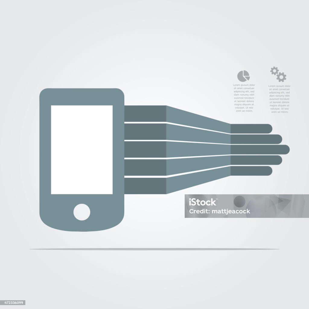 Smartphone infografiki element - Grafika wektorowa royalty-free (Abstrakcja)