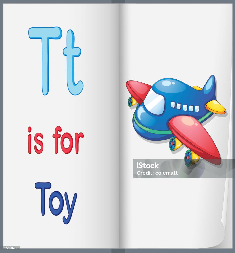 Imagem de um brinquedo de Livro - Royalty-free Alfabeto arte vetorial