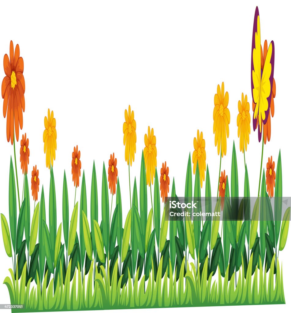 Grass Grass and flower element Animal stock vector