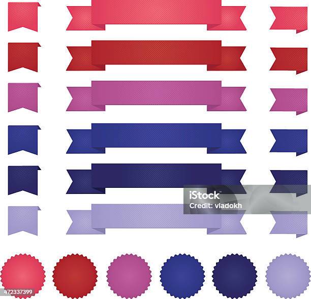 Decorette Ribbon Ribbon Decoration Set Stock Illustration - Download Image Now - Art ...