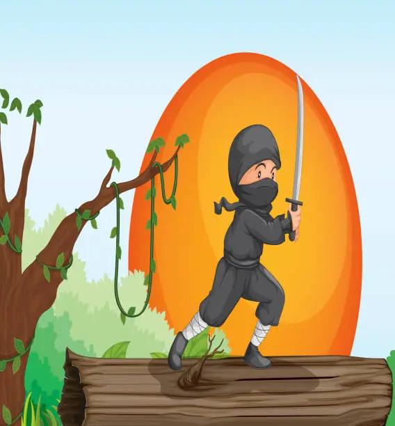 Vector illustration of Thief