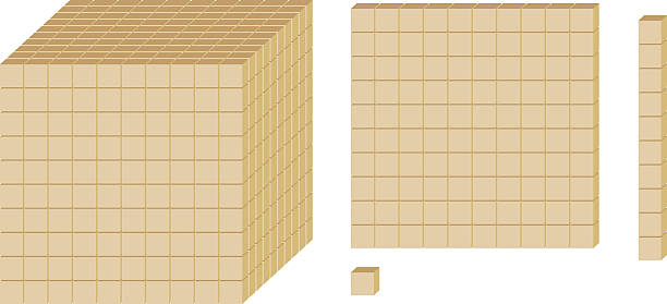 Math Blocks vector art illustration