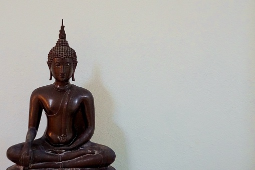 image of Thai Buddha status made from brass