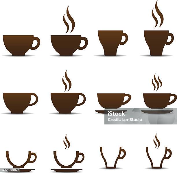 Coffee Cup Vector Stock Illustration - Download Image Now - Coffee Cup, Coffee - Drink, Icon Symbol