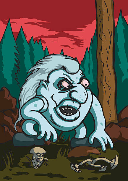 Angry Troll In The Forest Stock Illustration - Download Image Now