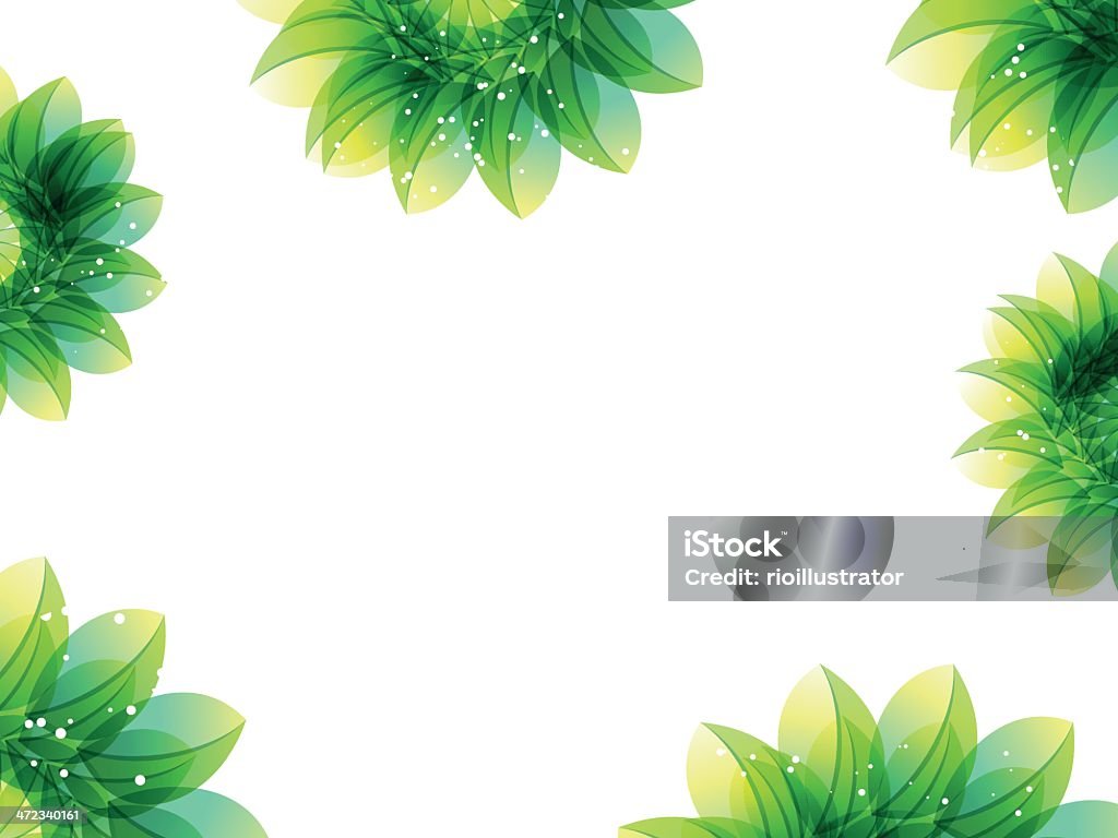 Fundo verde abstrato flor - Vetor de Arte royalty-free