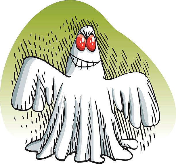 illustrations, cliparts, dessins animés et icônes de croquis dessiné main ghost 2 - sympathic