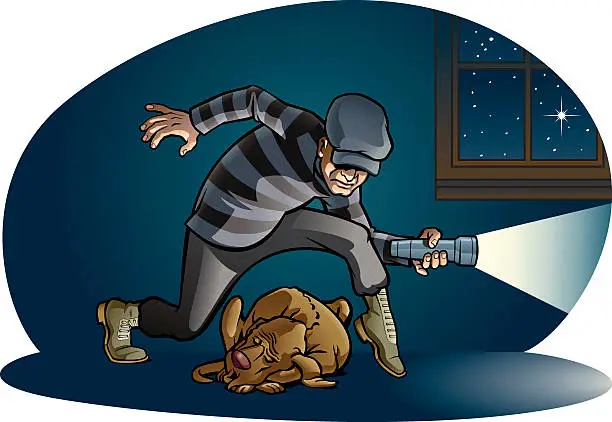 Vector illustration of Burglary