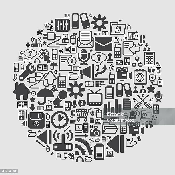 Web Circle Pattern Stock Illustration - Download Image Now - Arrow ...