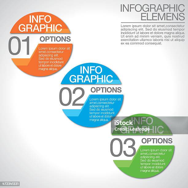 Abstrato Infographics - Arte vetorial de stock e mais imagens de Brochura - Brochura, Cor verde, Círculo