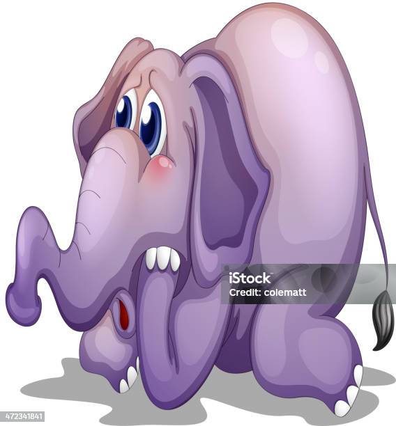 Duży Szary Elephant - Stockowe grafiki wektorowe i więcej obrazów Artysta - Artysta, Clip Art, Czworonożność