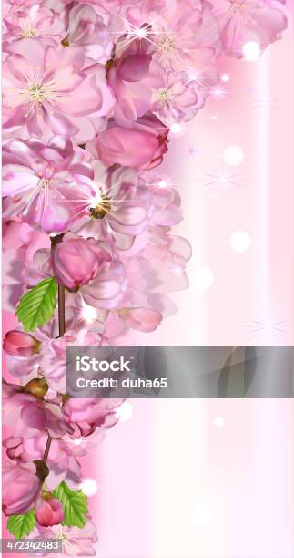일본 체리 3월에 대한 스톡 벡터 아트 및 기타 이미지 - 3월, 4월, 계절