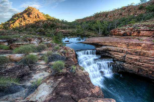 Bell Gorge Bell Gorge is located on the Gibb River Road in the Kimberley region. kimberley plain stock pictures, royalty-free photos & images