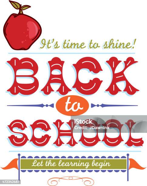 Back To School Wordmark 디자인식 형판 교육에 대한 스톡 벡터 아트 및 기타 이미지 - 교육, 귀여운, 기