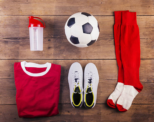 istock Football stuff on the floor 472342798