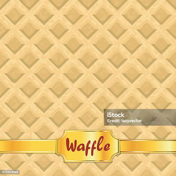 Waffle Modello Seamless Texture - Immagini vettoriali stock e altre immagini di Arrosto - Cibo cotto - Arrosto - Cibo cotto, Astratto, Biscotto secco