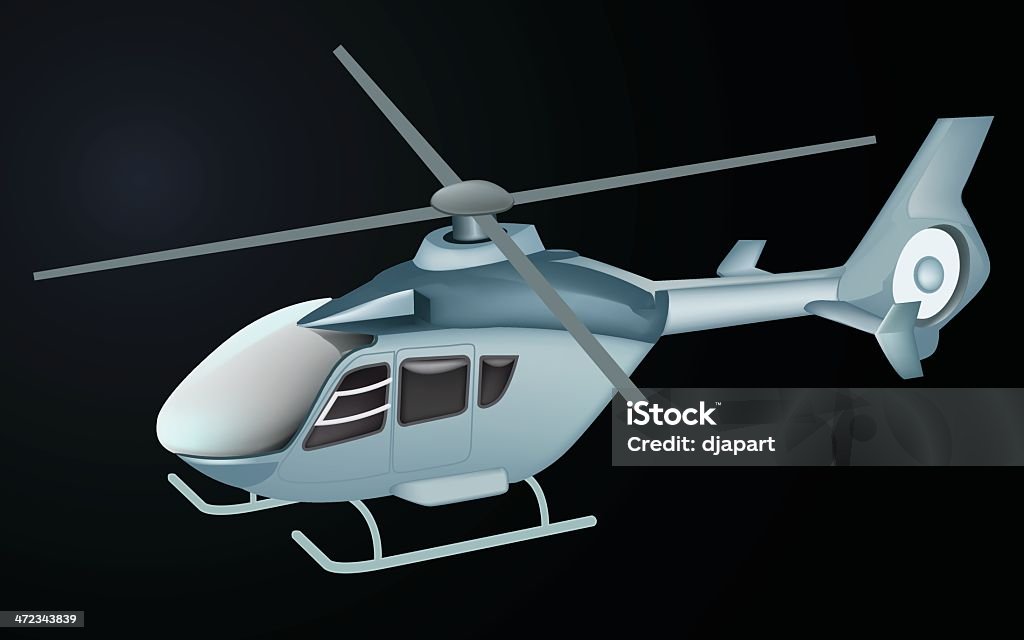 Helikopter - Grafika wektorowa royalty-free (Autorytet)