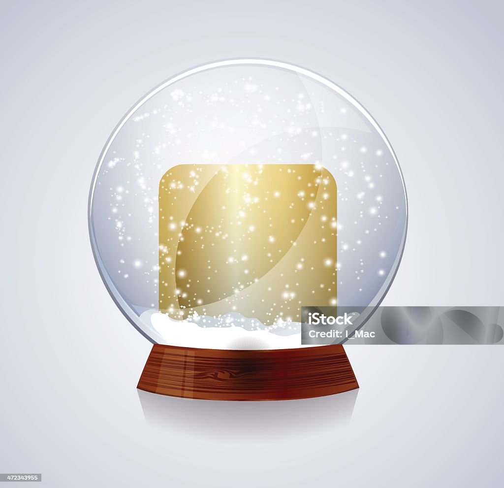 Christmas snow шар - Векторная графика Ёлочные игрушки роялти-фри
